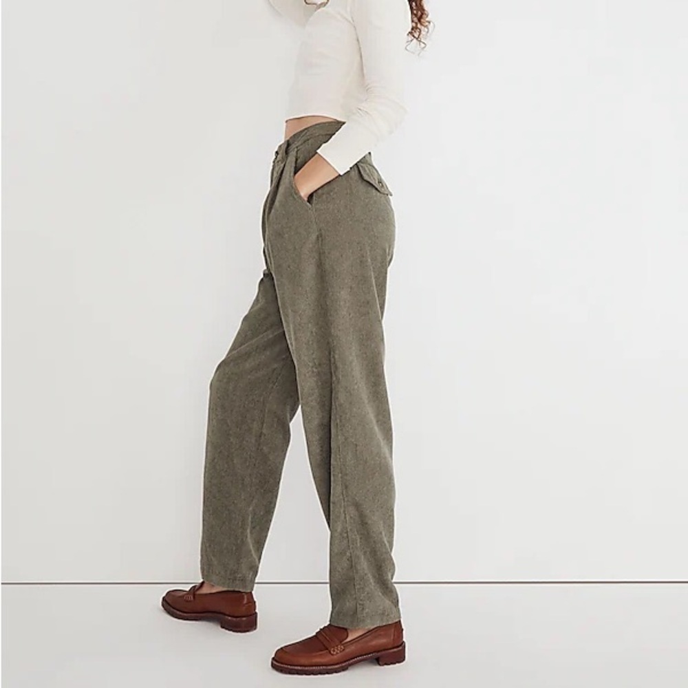 Madewell Corduroy Taper High Rise Pants Distant Surplus - 12 - Picture 4 of 9